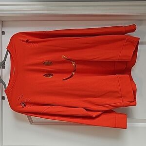 NWOT Fantastic Fawn size S (fits larger sizing to M/L) sequins smiley sweatshirt